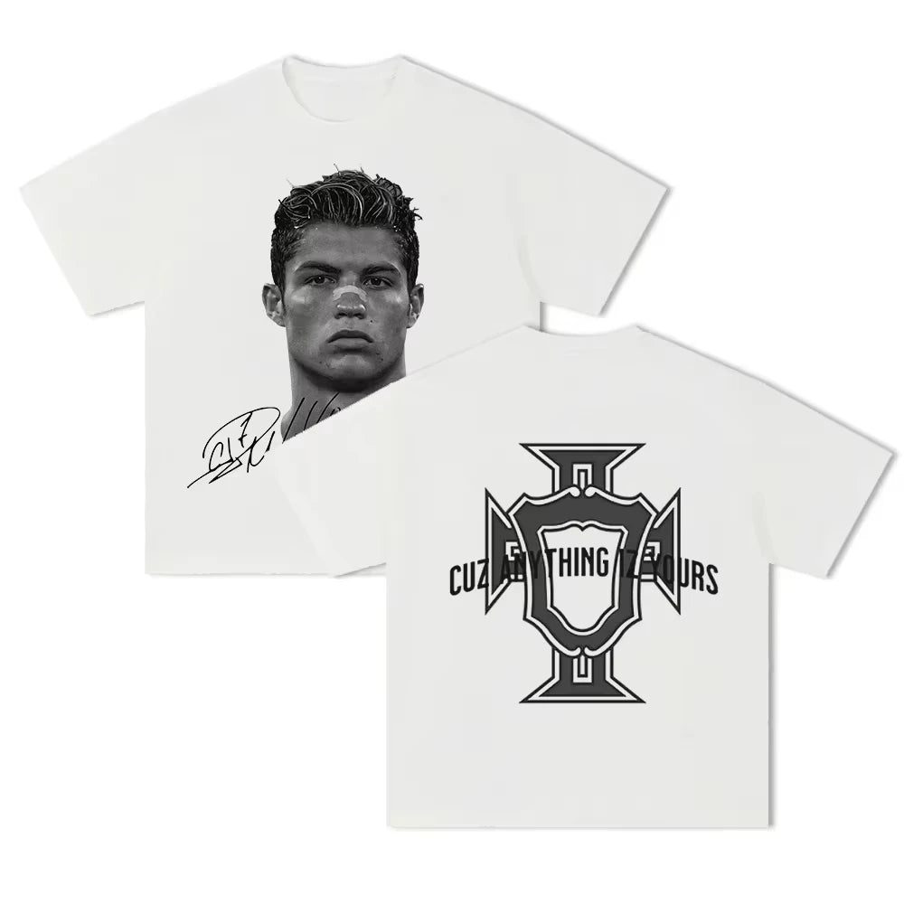 GOAT // Ronaldo Graphic Boxy Tee