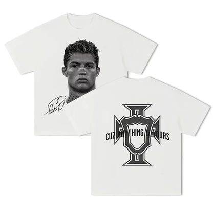 GOAT // Ronaldo Graphic Boxy Tee